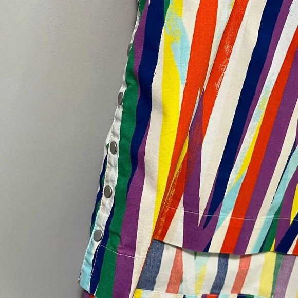 Kate Spade Saturday Sleeveless Abstract Striped Cotton Top - Picture 5 of 12